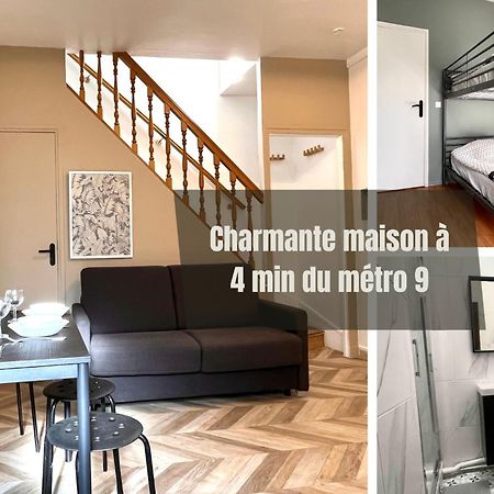 #2 Charmante Maison A 4 Min Metro 9 Bagnolet Bagian luar foto